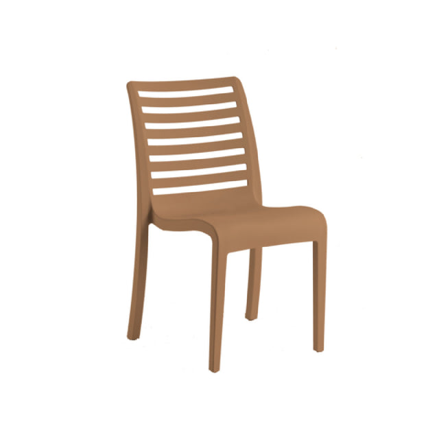 Grosfillex UT947008 Astoria Stacking Sidechair 20.9"W X 23.4"D X 34.7"H Technopolymer With Air Molding Technology