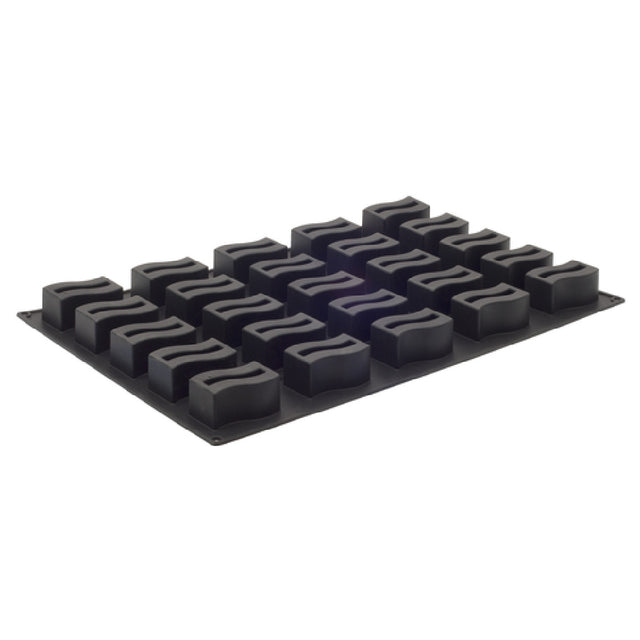 JB Prince M620 I - Pavoni Pavoflex Mold, 23-1/2"L X 15-3/4"W, (25) Wave