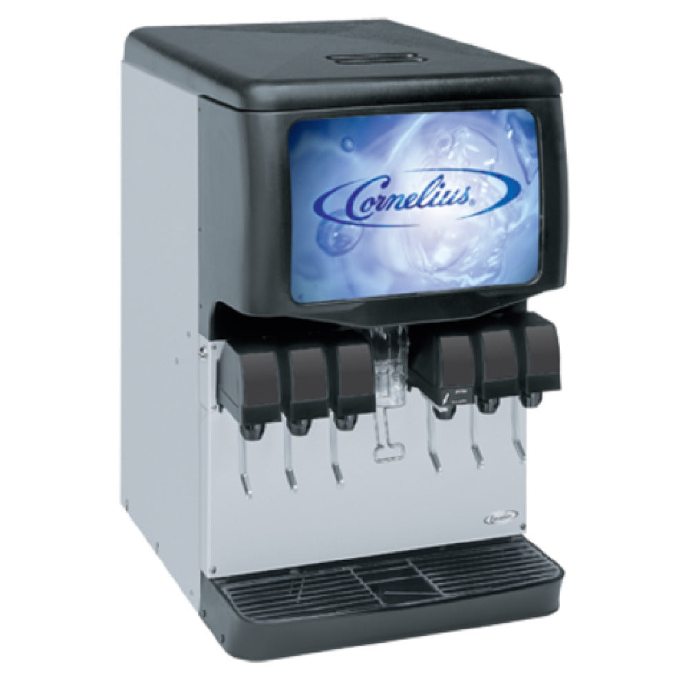 Cornelius 621053404 - Enduro 150 Ice & Post-Mix Beverage Dispenser, Countertop, (6) UFB-1™ Push-button Valves