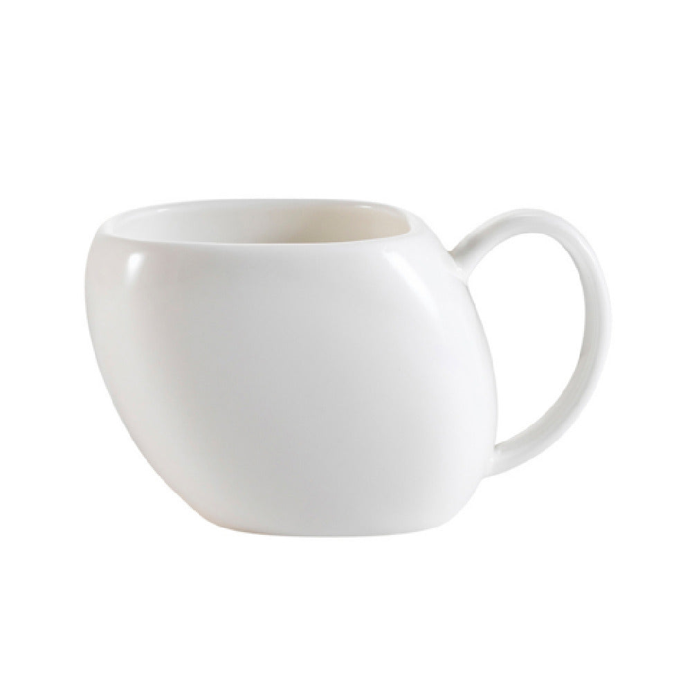 CAC China WH-1 White Pearl Coffee Cup 5-1/2 Oz. 4-1/2"L X 3"W X 2-1/2"H