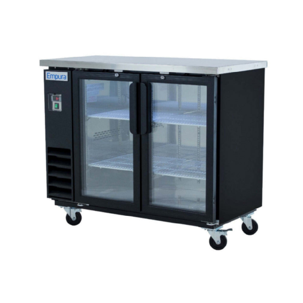 Empura E-KBB48-2G-24 - Back Bar Cooler, 49.1"W X 24.4"D X 41.7"H, 12.5 Cu. Ft. Capacity