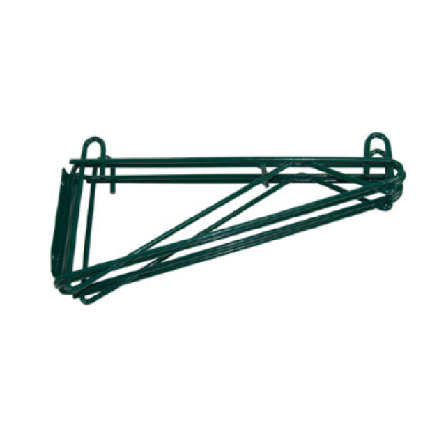 Klinger's Trading SD14-GREEN Double Wall Bracket For 14"D Shelf Green Epoxy Finish (sold Each)