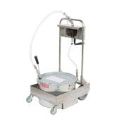MirOil USA 75HD-79200 Oil Filter Machine/Discard Trolley Hand Operated Oil Pump 1-way For Fryers With Drain Valves For Oil Capacity To 75 Lb.