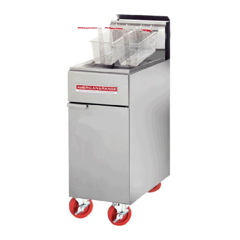 American Range AF-35/50_NAT - Gas Tube Fryer, Floor Model, 50 Lb. Capacity Fryer