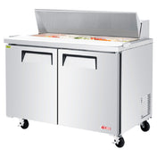 Turbo Air EST-48-N-V E-line Sandwich/Salad Unit Two Section 48-1/4"W X 30"D X 37"H