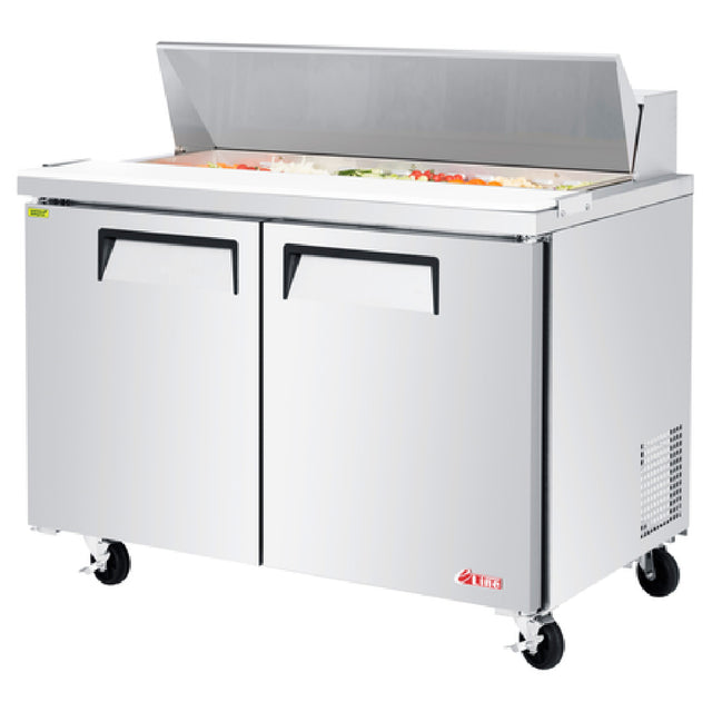 Turbo Air EST-48-N-V E-line Sandwich/Salad Unit Two Section 48-1/4"W X 30"D X 37"H
