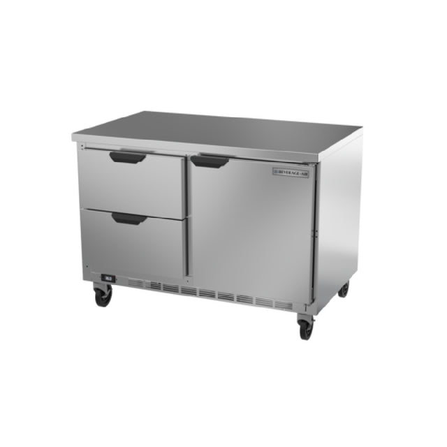 Beverage Air WTRD48AHC-2-FLT Worktop Refrigerator Two-section 35-1/2" Working Height