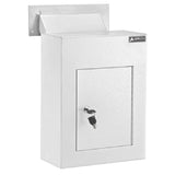 Alpine Industries ADI631-10-WHI Through The Wall Drop Box With Adjustable Chute Mail Receptacle