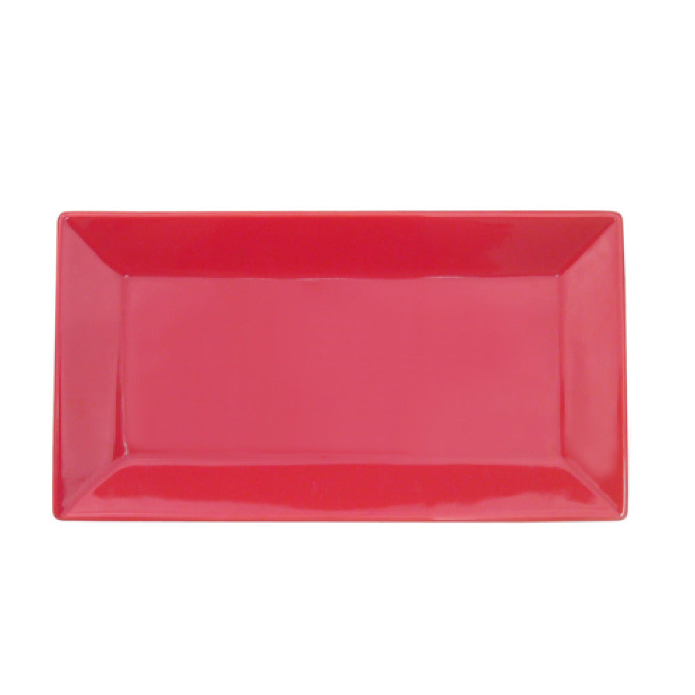 CAC China KC-14-R Color Arts Platter 13"L X 7-1/4"W X 1"H Rectangular