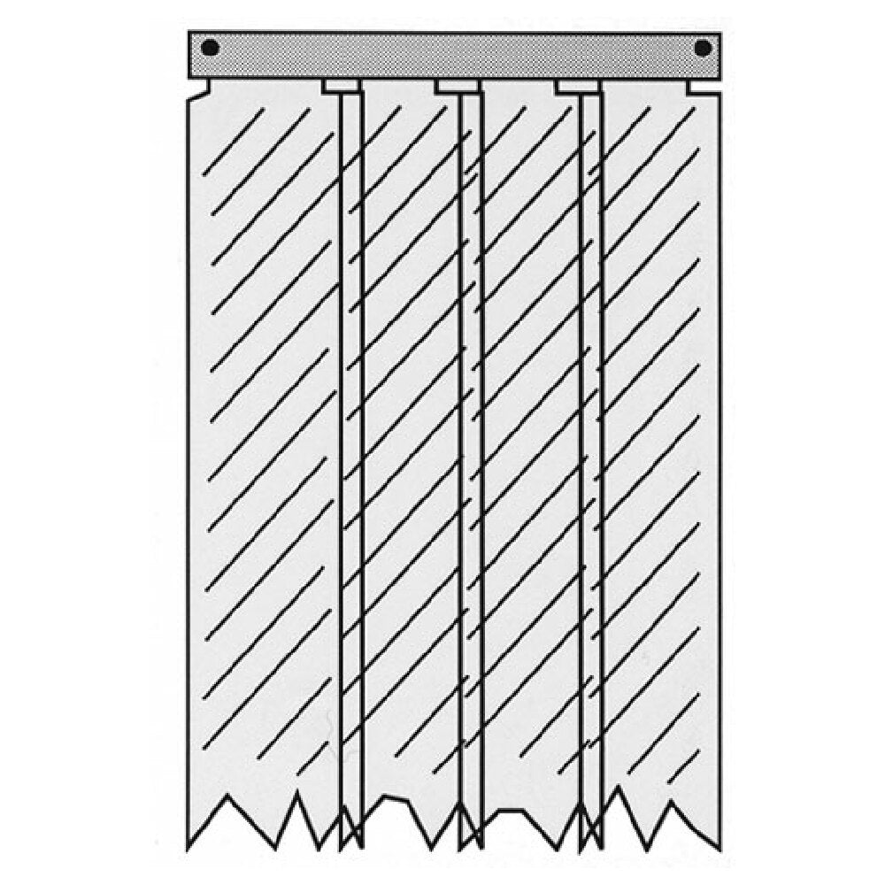 Kason 401SA6043184F Kason 401sa6043184 Strip Curtain 31 X 84
