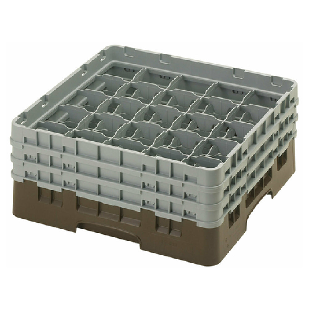 Cambro 25S638167 Camrack® Glass Rack With (3) Soft Gray Extenders Full Size