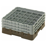 Cambro 25S638167 Camrack® Glass Rack With (3) Soft Gray Extenders Full Size