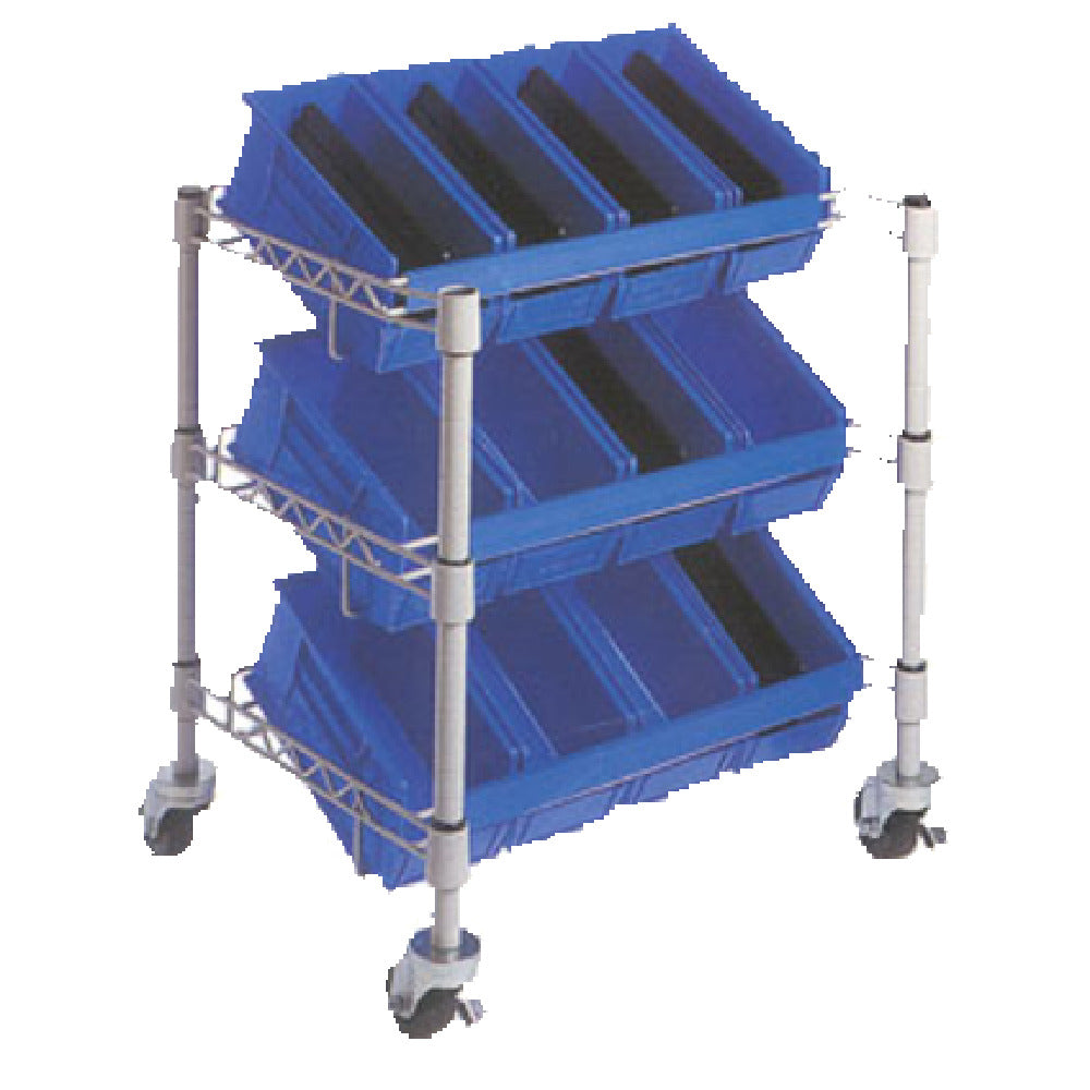 SPG CONDDPSS - ISS Condiment Cart, 24" X 18" X 25", 3-tier