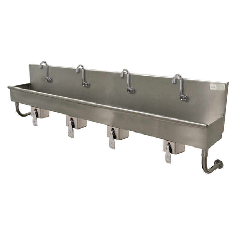 Advance Tabco 19-18-96KV Multiwash Hand Sink Wall Mounted With (4) Electronic Faucets