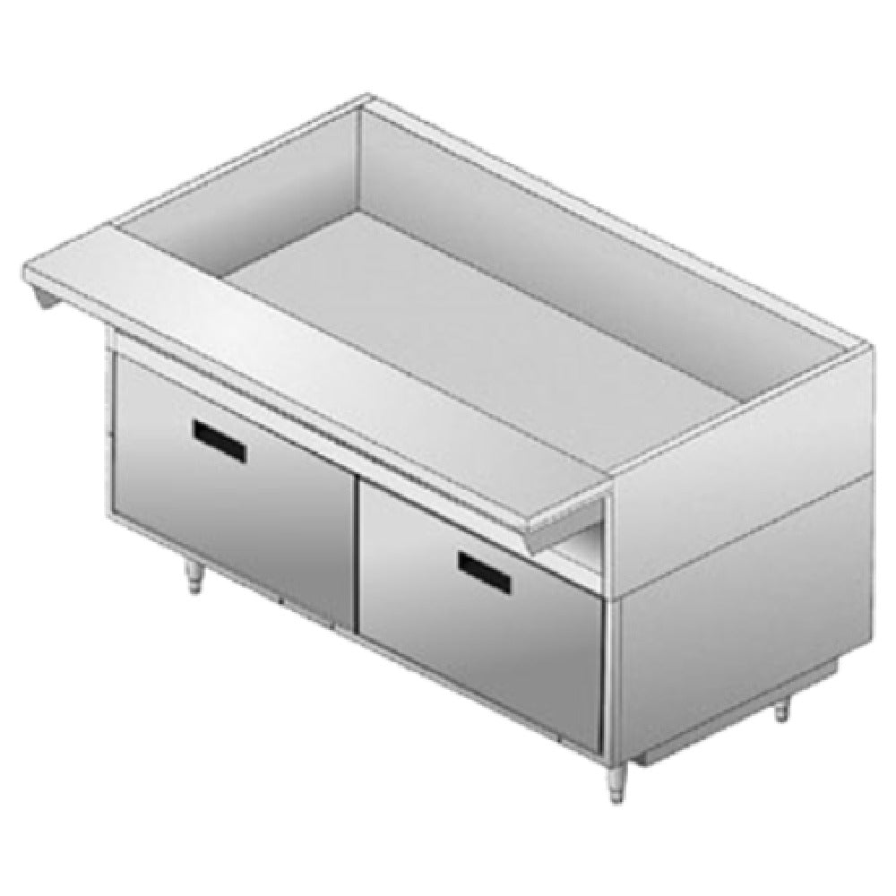 Delfield F17DD54 Equipment Stand 54" Long Drawer Base With (2) 27" Drawers