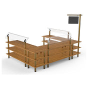 Steelite MGCMLB18BBXF Mogogo Buffet Solutions Modular Deli Station 3-tier 130" X 100" X 94"H