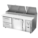 Victory VPPD72HC-2 Pizza Prep Table Powered By V-Core™ Two-section