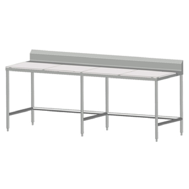 SPG 8MCT-B30 - Universal Stainless Work Table, 96"W X 30"D, 5/8" Poly Top