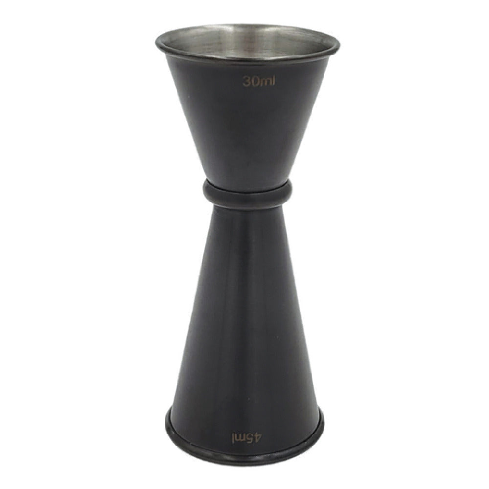 Spill-Stop 818-18 Japan Style Jigger 1 X 1-1/2 Oz PVD Black Coating Over Stainless Steel