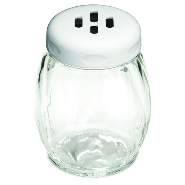 Tablecraft 260SLWH Cheese Shaker Slotted Swirl Design