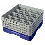 Cambro 16S800186 Camrack® Glass Rack With (4) Soft Gray Extenders Full Size