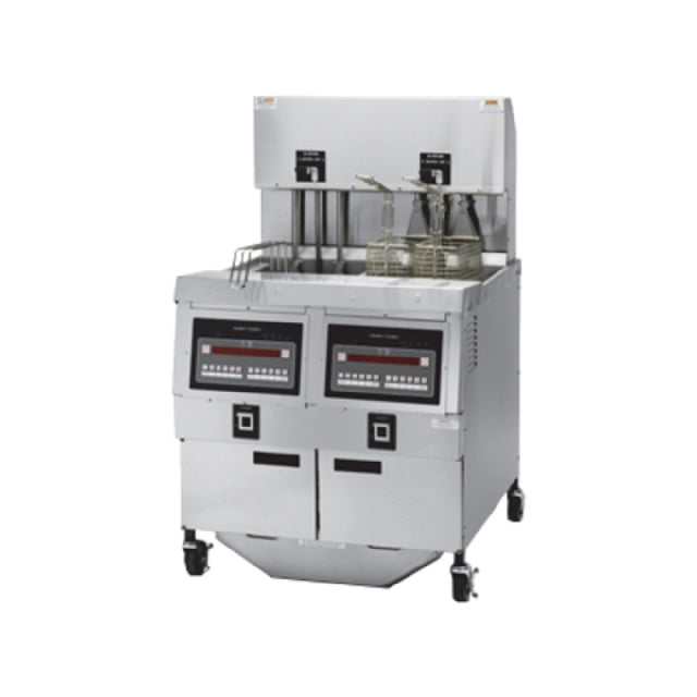 Henny Penny OGA322.04_NAT OGA-322 Gas Auto Lift Open Fryer 2 Wells COMPUTRON 8000 Controls