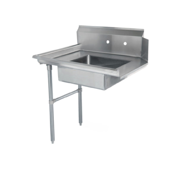 Steel Works Stainless SWSDT-36L Soiled Dish Table 16ga/304 Stainless Steel 30" X 36" X 43-3/4"H