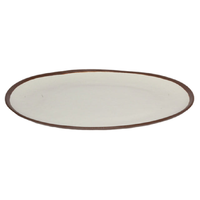 GET Enterprises P-183-CRM Pottery Market™ Platter 18"L X 13"W Oval
