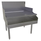 Glastender RDBA-30D Recessed Drainboard Free Standing 30"W X 29"D (depth To Match 19" Deep Units With Double Speed Rail)