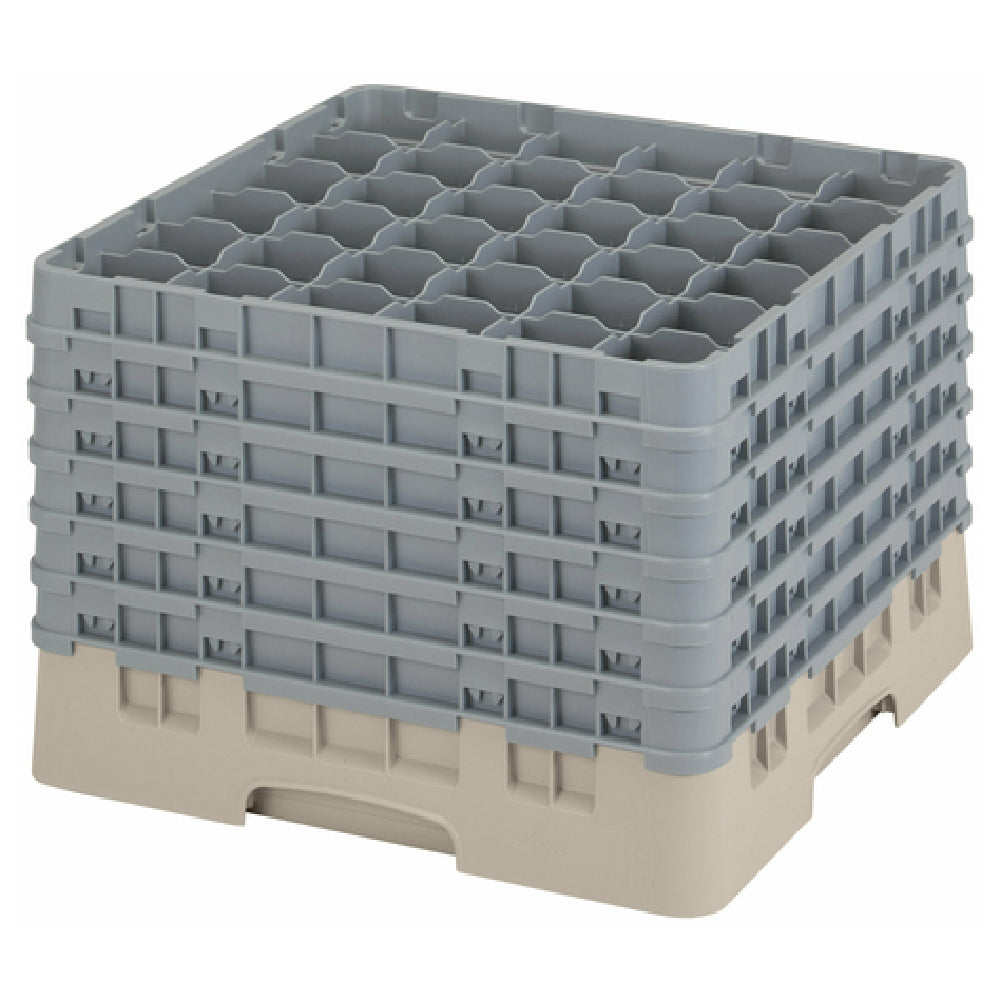 Cambro 36S1214184 Camrack® Glass Rack With (6) Soft Gray Extenders Full Size