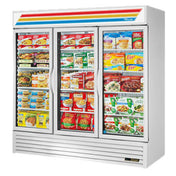 True Refrigeration GDM-72F-HC~TSL01_BL Freezer Merchandiser Three-section