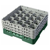 Cambro 20S638119 Camrack® Glass Rack With (3) Soft Gray Extenders Full Size