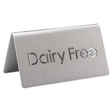 Service Ideas 1C-BF-DAIRYFREE-MOD Beverage ID Tent "Dairy Free" 1-1/2"H X 3"W