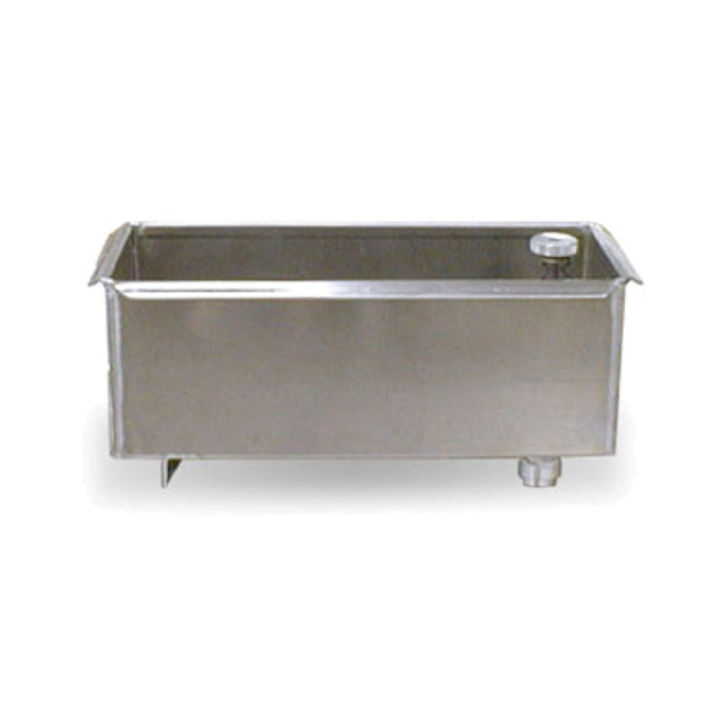 Belshaw MKV-1012 Shortening Reserve Tank For Mark II/Mark V Stainless Steel Container With Finger Valve For Maintaining Hot Shortening (not Required If EZMelt Filtering Machine Is Used). Shortening Reserve Tank Fits Mark II And Mark V
