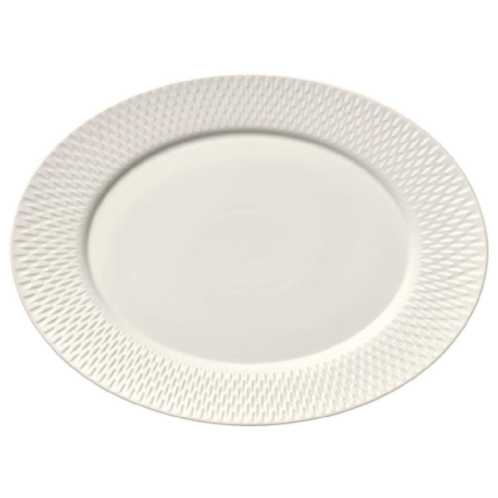 BauscherHepp 692088 Platter 14.9" X 11.1" Oval With Rim Relief