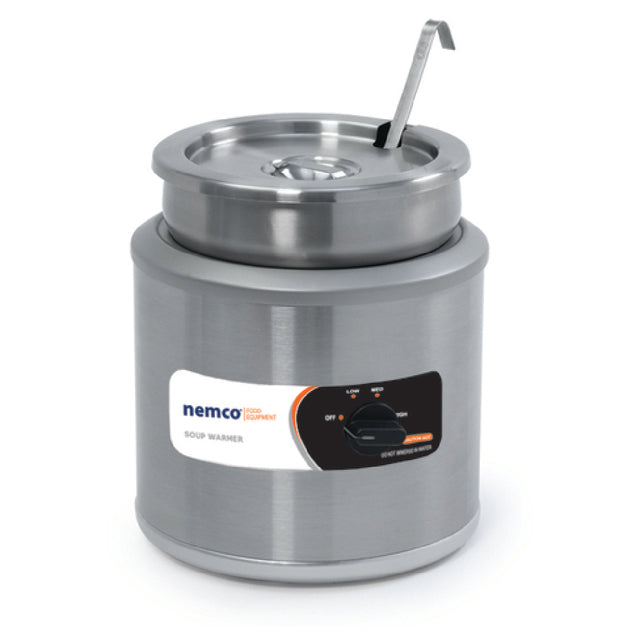 Nemco 6102A-ICL-220 Countertop Round Cooker/Warmer (export) 7 Quart With Inset