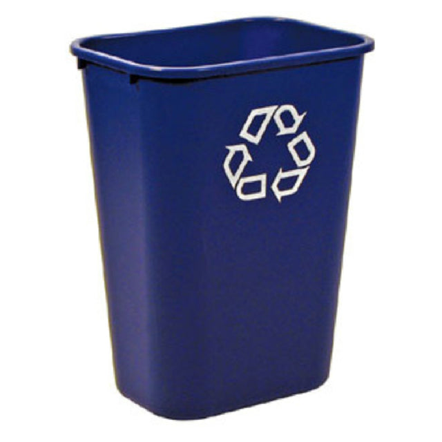 Rubbermaid FG295773BLUE Deskside Recycling Container 41-1/4 Quart 15-1/4"W X 11"D X 19-7/8"H