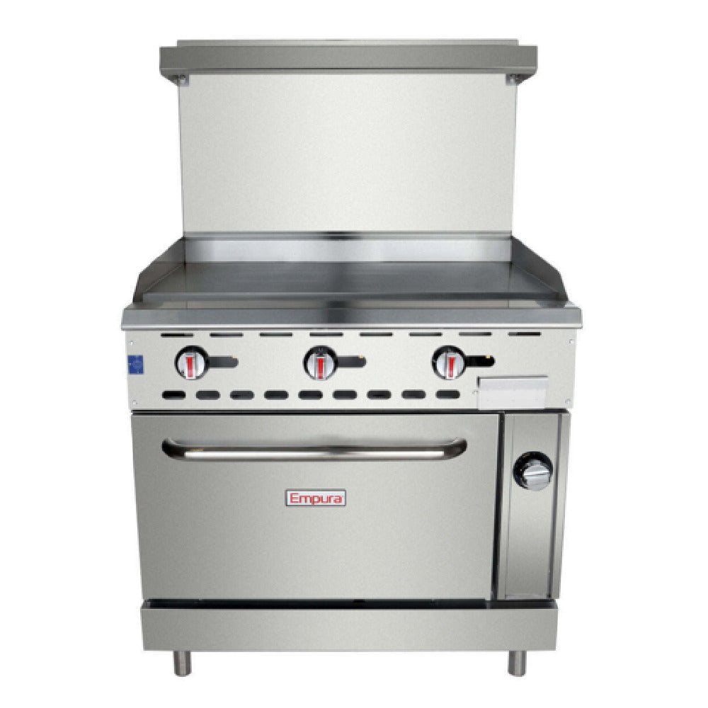Empura EGR-36GT - Single Base Gas Range, 35.98"W X 25.75"D X 56.69"H, 6 Top Burners