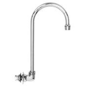 Fisher 47090 Faucet Backsplash Mount Base (no Handle) 6" Rigid/swivel Gooseneck Spout (use Included Star Washer To Make Rigid)