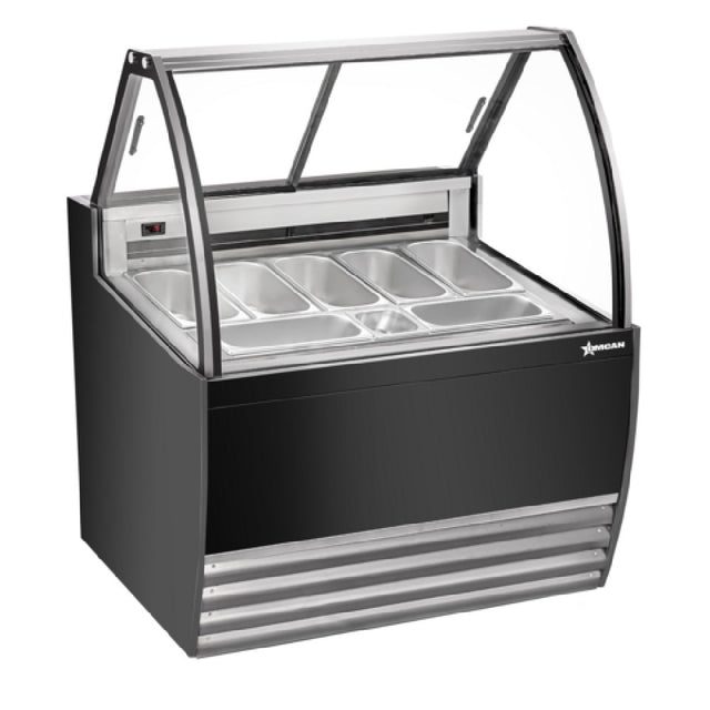 Omcan 49006 (FR-CN-0007B) Gelato Display Showcase 41"W (7) Pan Capacity