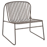 Emuamericas, Llc E437-24 - Riviera Stacking Lounge Chair, Outdoor/indoor, Slatted Wrought Iron Back And Seat