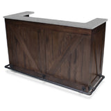 Forbes Industries 5785-6 Rustica Mobile Bar 79"W X 32"D X 48"H 6 Ft. Bar Length