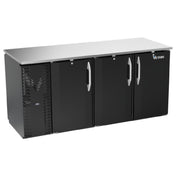 Victory VBBN72HC-F-PT-B - Pass-Thru Back Bar Refrigerator, Food Rated, Three-section