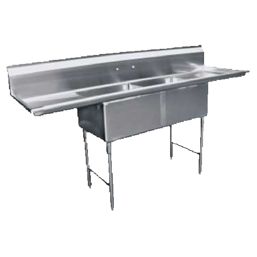 GSW USA SE18182D Sink Two Compartment 72-1/4"W X 24"D X 45"H