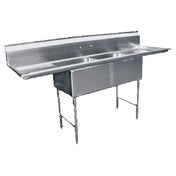 GSW USA SE18182D Sink Two Compartment 72-1/4"W X 24"D X 45"H