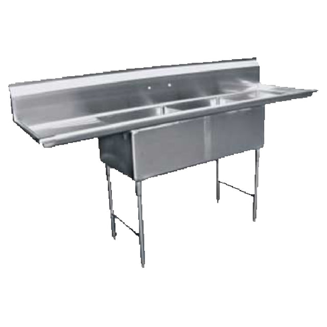GSW USA SE18182D Sink Two Compartment 72-1/4"W X 24"D X 45"H