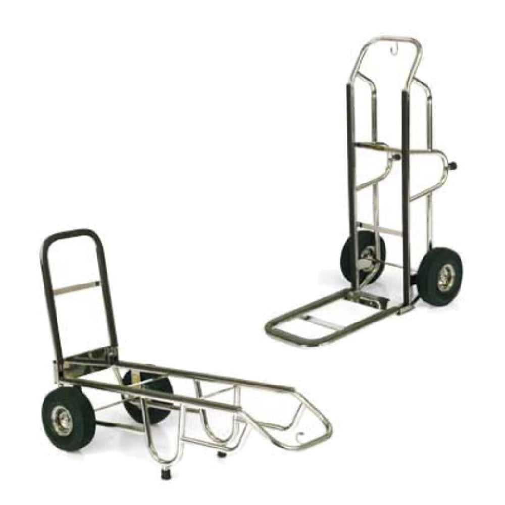Forbes Industries 1570-B-PS Bellman's Handtruck 23-1/2"L Fold-up Dropnose 1" Polished Stainless Steel Tube