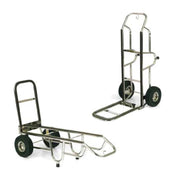 Forbes Industries 1570-B-PS Bellman's Handtruck 23-1/2"L Fold-up Dropnose 1" Polished Stainless Steel Tube