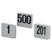 American Metalcraft 425 Table Numbers Numbers 1 Thru 254" Square White Card