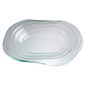 Steelite 6506G334 Glass Oval Platter 10.25" X 13.5" Ripple